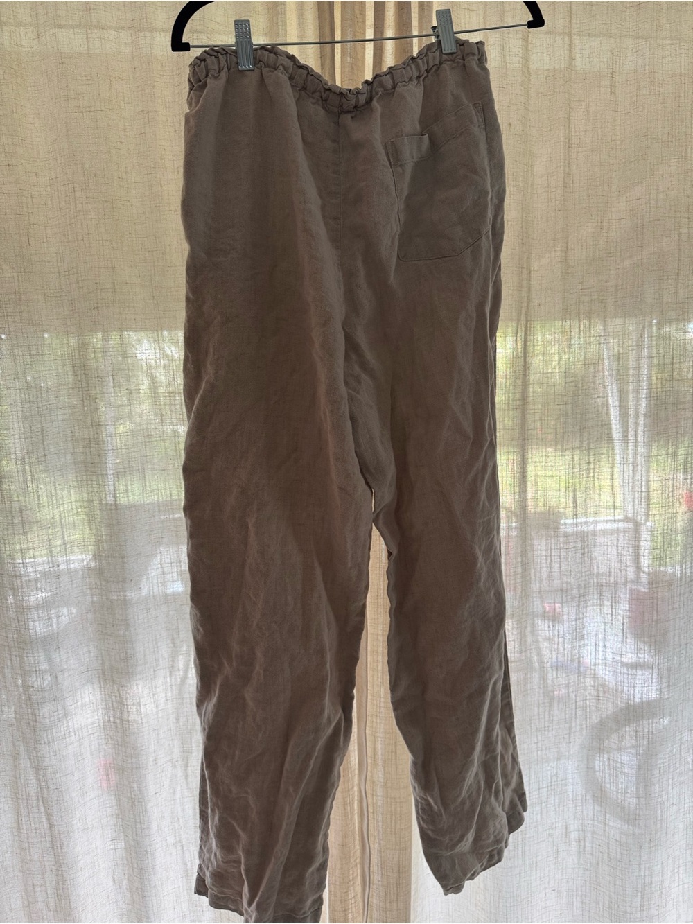 Linen Drawstring Pants - Picture 5 of 5